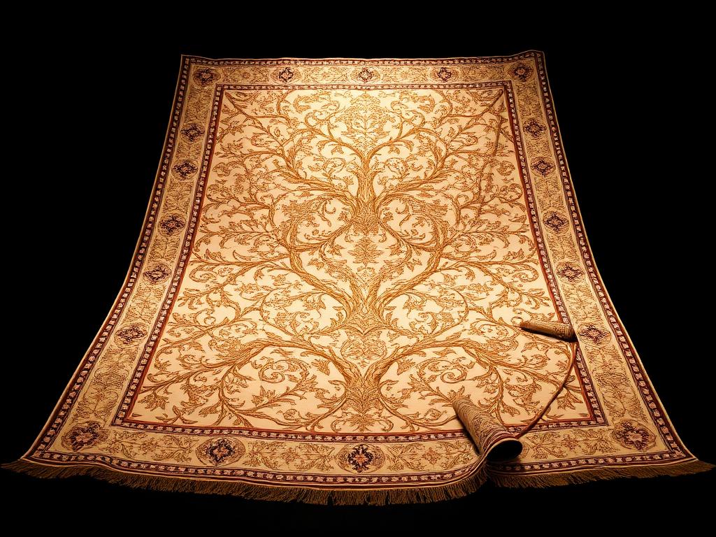 Seidenteppich Qom, Lebensbaum-Motiv